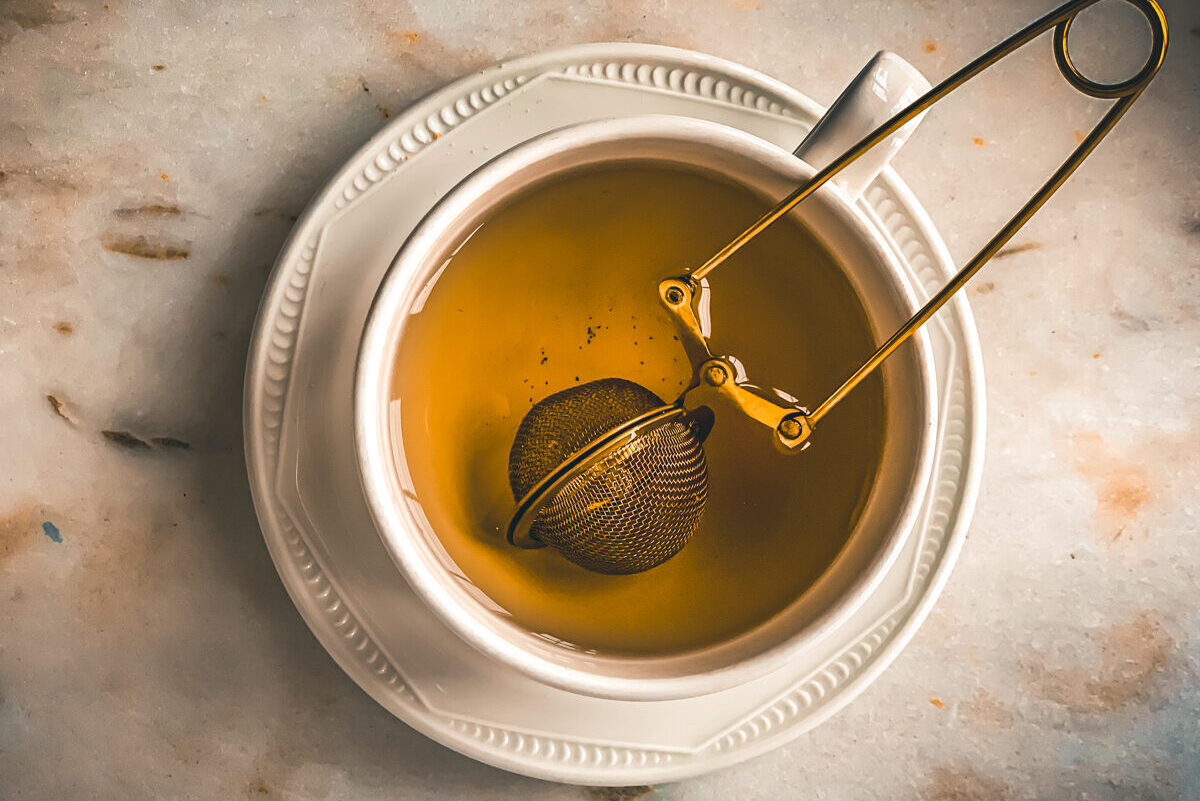 tea infuser gold